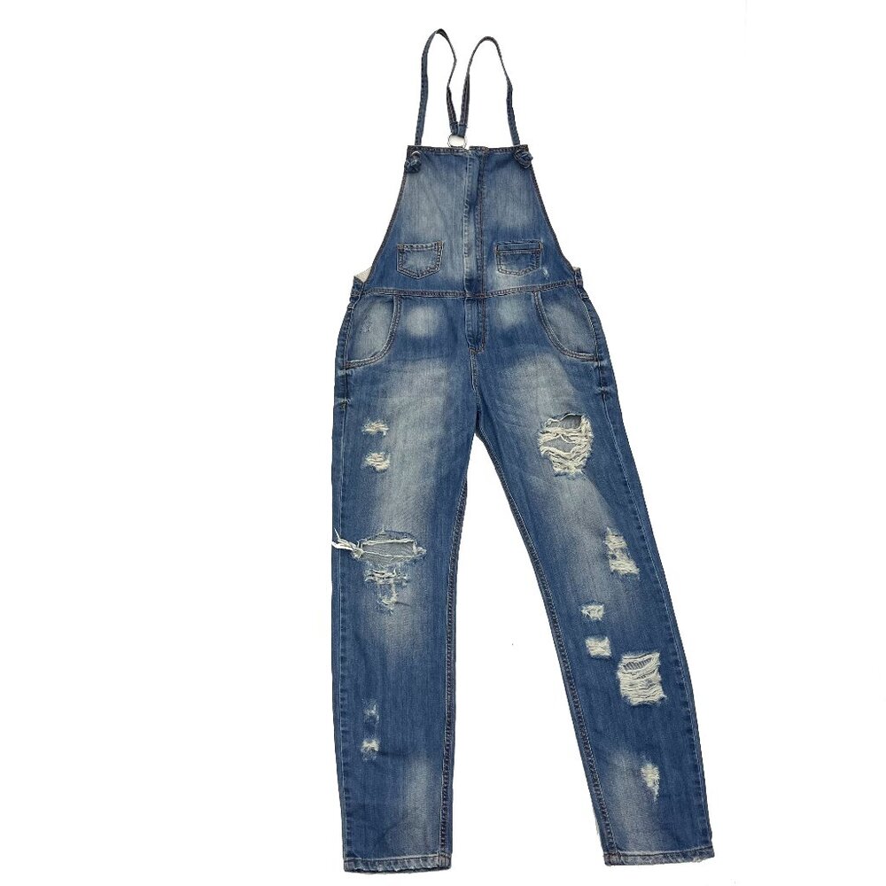 Colcci Jeans Deni Denim Distressed Jumpsuit Romper Womens 4 S